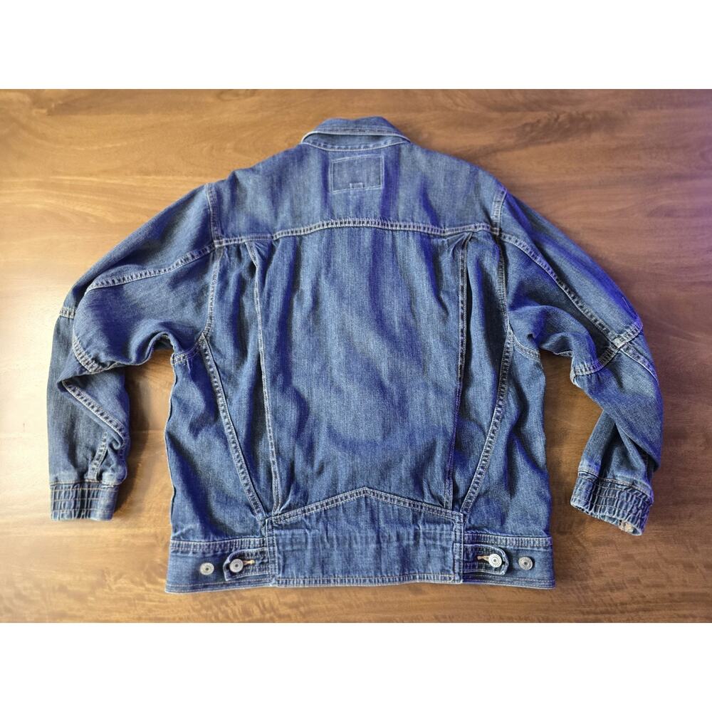 Vintage 90s Style American Eagle Denim Bomber Jacket Women’s Small